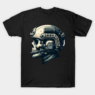 Tactical Skull Dominance Tee: Where Strength Meets Edgy Elegance T-Shirt